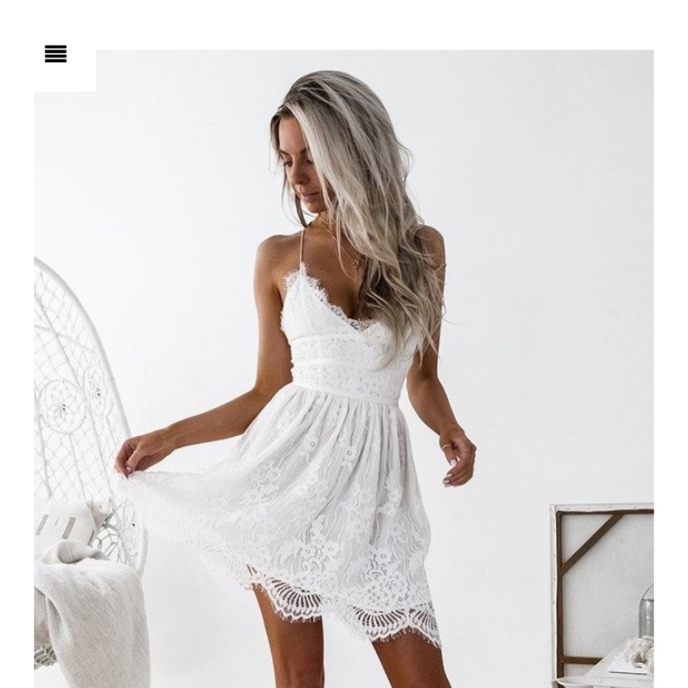 Shop jaus white dress